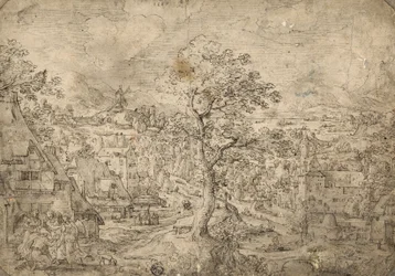 Paysage avec Abraham et les anges, 1567