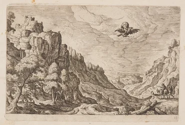 Planche 13, tirée de Paysages avec scènes de l