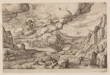 Planche 26, tirée de Paysages avec scènes de l