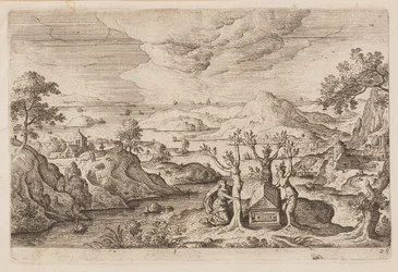 Planche 28, tirée de Paysages avec scènes de l
