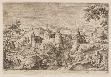 Planche 4, tirée de Paysages avec scènes de l