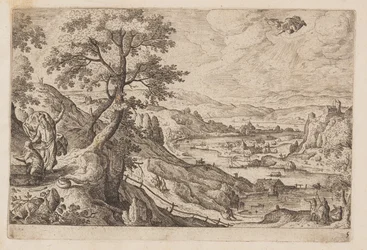 Planche 5, tirée de Paysages avec scènes de l