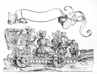 Une scène de la procession triomphale de Maximilien, c.1516-18