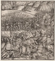 Comment le roi de France fit la guerre au roi de Feuereisen dans son royaume et comment le roi de Feuereisen mourut dans la bataille
