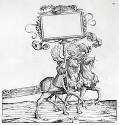 Scène de la procession triomphale de Maximilien, vers 1516-18