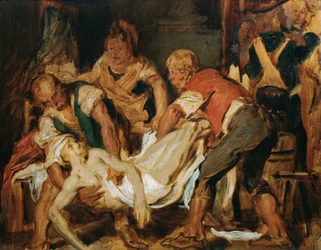 La récupération du corps de Jean-Paul Marat