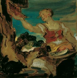 Vendeuse de gibier
