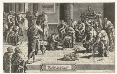Le Christ lavant les pieds des disciples