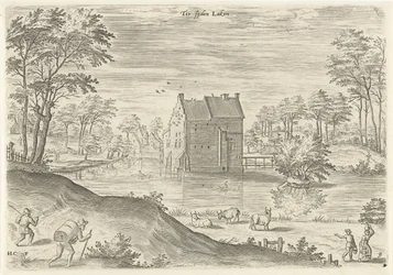 Vue du château Coensborg à Laken