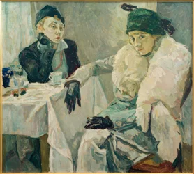Deux dames au café