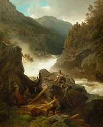 Rivière Rukkedals, Nes à Hallingdal