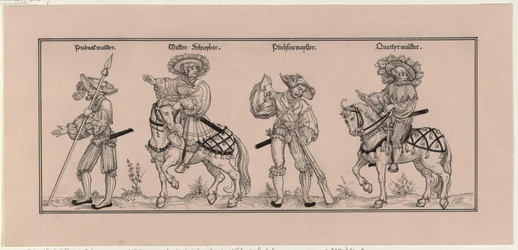Le défenseur de Vienne de 1529 - basé sur une gravure sur bois de Nikolaus Meldemann