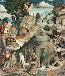 Paysage minier, 1521 (détail)