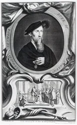 Edward Seymour, 1er Duc de Somerset gravé par Jacobus Houbraken, 1738