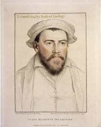 Edward Stanley Comte de Derby (1508-1572) gravé par Francesco Bartolozzi (1727-1815) 1793