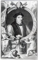 John Fisher, évêque de Rochester, gravé par Jacobus Houbraken, c.1738-42