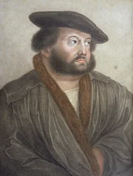 Portrait de Hans Holbein (1497-1543) gravé par Francesco Bartolozzi (1727-1815)