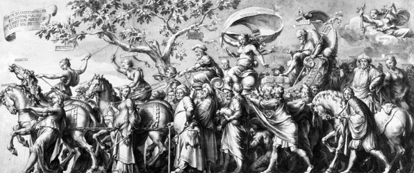 Le Triomphe des Richesses, dessiné par Jan de Bisschop, c.1650
