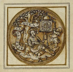 Allégorie du Temps - Conception pour un pendentif ou une broche, vers 1532-43