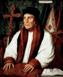 Portrait de William Warham (1450-1532), archevêque de Canterbury