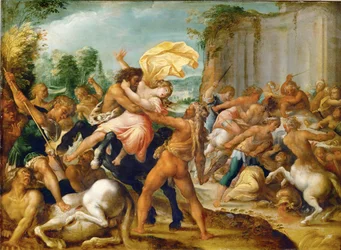 Hercule délivre Dejaneira du centaure Eurytion (cuivre)