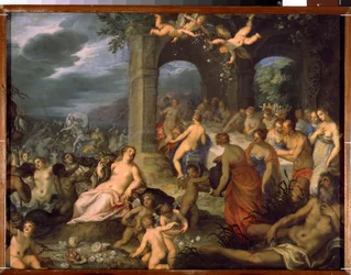 Le festin des Dieux, le mariage de Pélée et Thétis