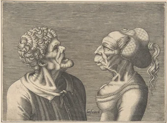 Deux têtes grotesques, 1538-73