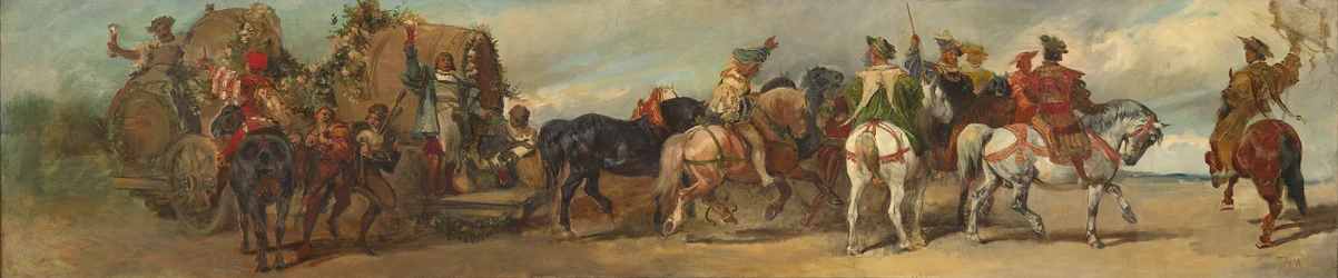 Projet pour le cortège festif de 1879 - Les brasseurs