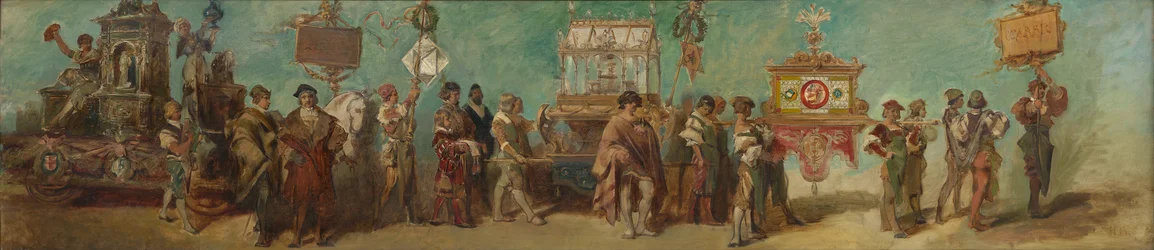 Projet pour le cortège festif de 1879 - Les potiers et les verriers