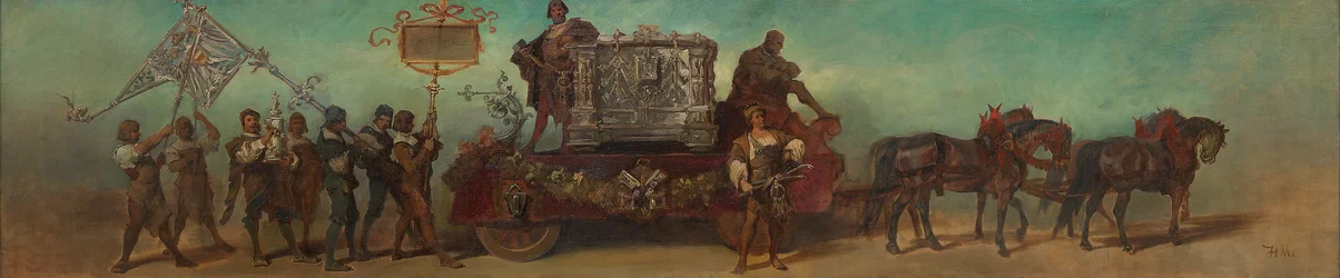Projet pour le cortège festif de 1879 - Les serruriers