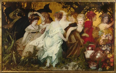 Amoretti moderne, triptyque, panneau gauche