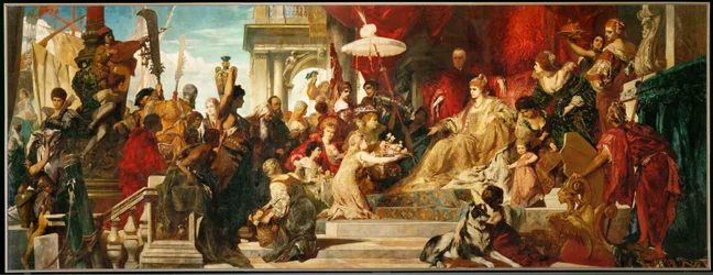 Venedig honore Caterina Cornaro (peinture sur toile)