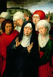 Les Saintes Femmes, panneau droit du Diptyque de la Déposition, vers 1492-94