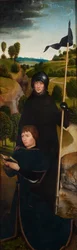 Jeune homme en prière avec saint Guillaume de Maleval