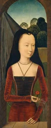 Jeune femme avec un œillet, vers 1485-90