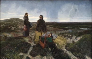 Femmes dans la lande