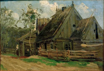 Cabane en rondins en Mazurie