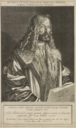 Portrait de Dürer, gravé par Lucas Kilian