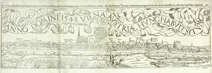 Vue de la ville de Vienne en 1548, 1550