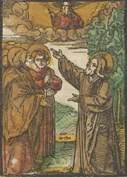 Christ parlant de son retour au Père, du Das Plenarium