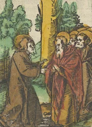 Le Christ enseignant les disciples, 1, de Das Plenarium, 1517
