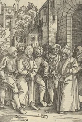 Christ devant Pilate devant son palais, du Speculum passionis domini nostri Ihesu Christi