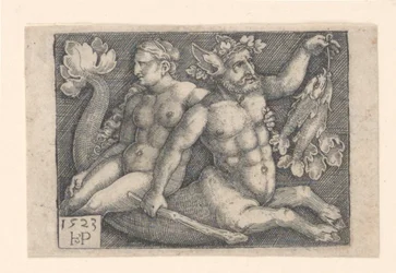 Un triton et une nymphe