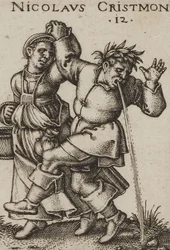 Beham La fête des paysans 1546 bl 06 détail
