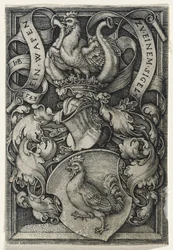 Blason avec un coq, 1543