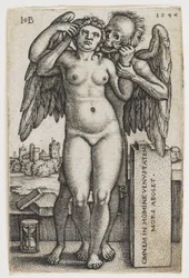 La Mort saisissant une femme, 1547