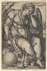 Mélancolie, c.1500-50 (gravure)