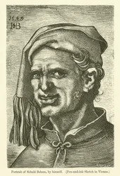 Autoportrait du peintre et graveur allemand Sebald Beham