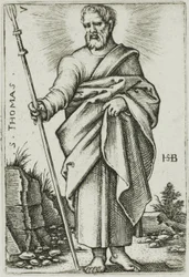 Saint Thomas, planche 7 des Douze Apôtres