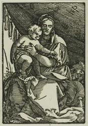 La Sainte Famille sous le dais